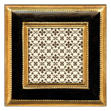 image of Cavallini & Co. 3 by 3 Inch Classico Black Florentine Frame