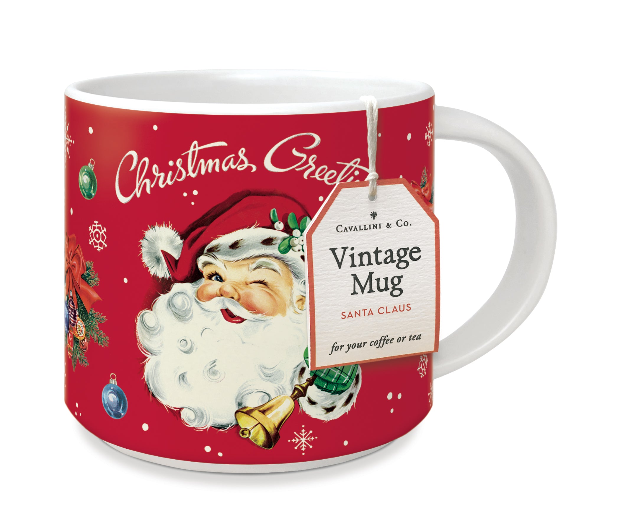 image of Cavallini & Co. Christmas Santa Ceramic Mug
