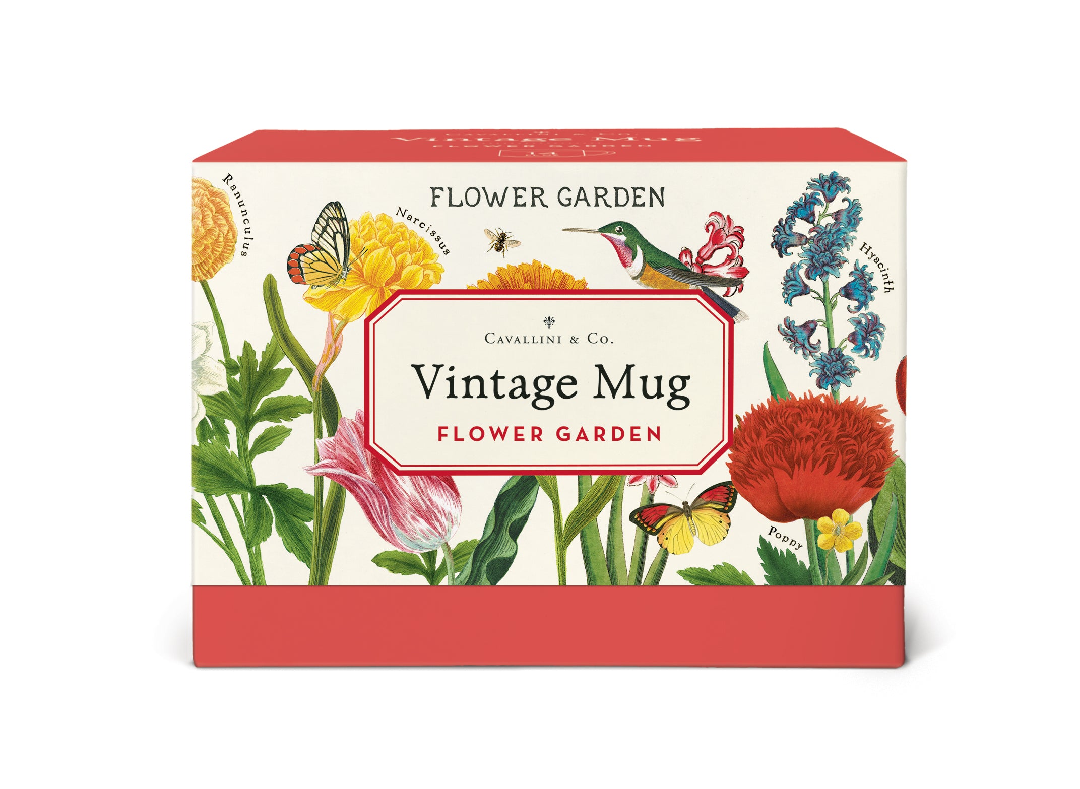 image of packaging from Cavallini & Co. Flower Garden Ceramic Mug