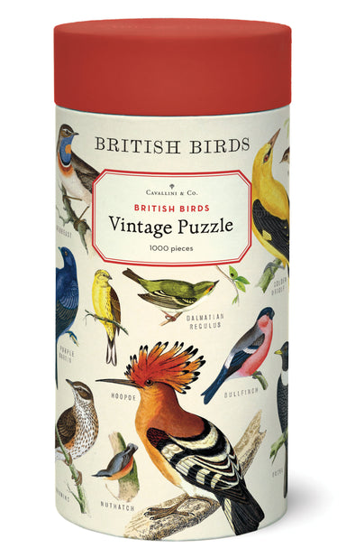 Cavallini & Co. British Birds 1000 Piece Puzzle