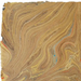 Handmade Marbled Paper- Tan with Gold, Red, Blue with deckled edge
