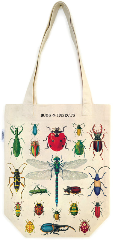 image of Cavallini & Co. Bugs & Insects Cotton Tote Bag