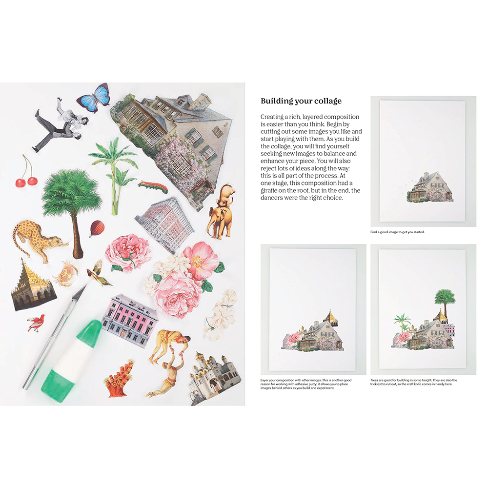 Cut Up This Book and Create Your Own Wonderland- Building your collage info