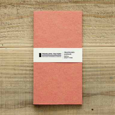 Traveler's Factory Partner Shop Regular Size Pink Kraft Paper Notebook