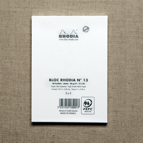 Rhodia Ice Grid Pad, 4.13 x 5.75  inches