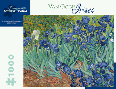 This challenging 1000 piece puzzle is an intricate and visually pleasing reproduction of Vincent Van Gogh's 1889 painting Irises.