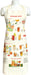 Aprons measure approximately 28" wide by x 34" long.