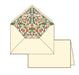 Italian stationery with lined envelopes are perfect for everyday correspondence. Folded cards measure approximately 3.25 by 5.25 inches (8.5 by 13 cm). 