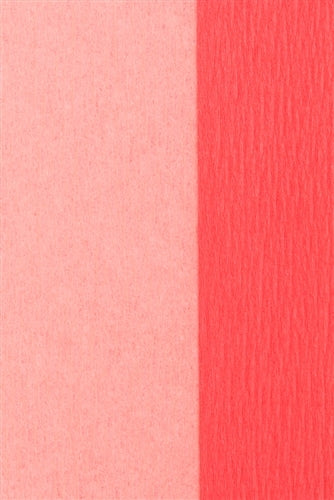 Double Sided Crepe Paper- Rose and Salmon