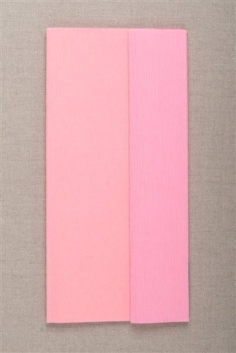 Double Sided Crepe Paper- Light Rose and Pink