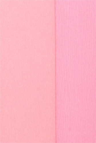 Double Sided Crepe Paper- Light Rose and Pink