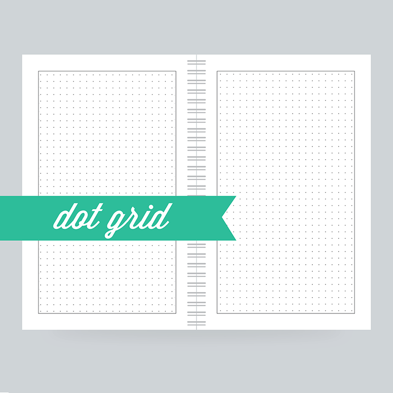 Dot Grid Paper: 130 Pages- Dot Grid on the front & back - 100% Post Consumer Recycled