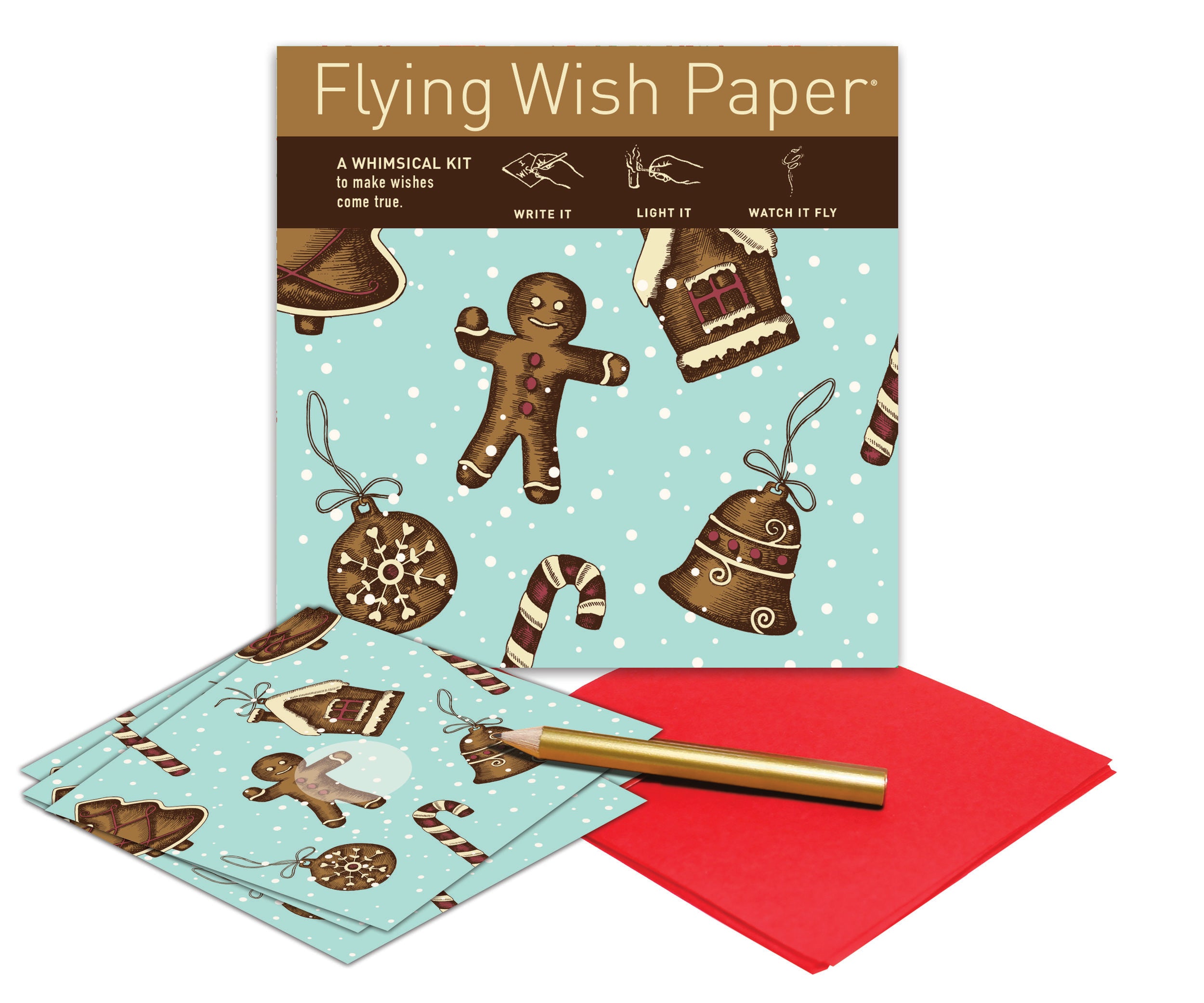 Flying Wish Paper- Gingerbread
