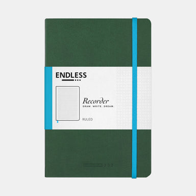 Endless Recorder A5 Journal- Green Cover 