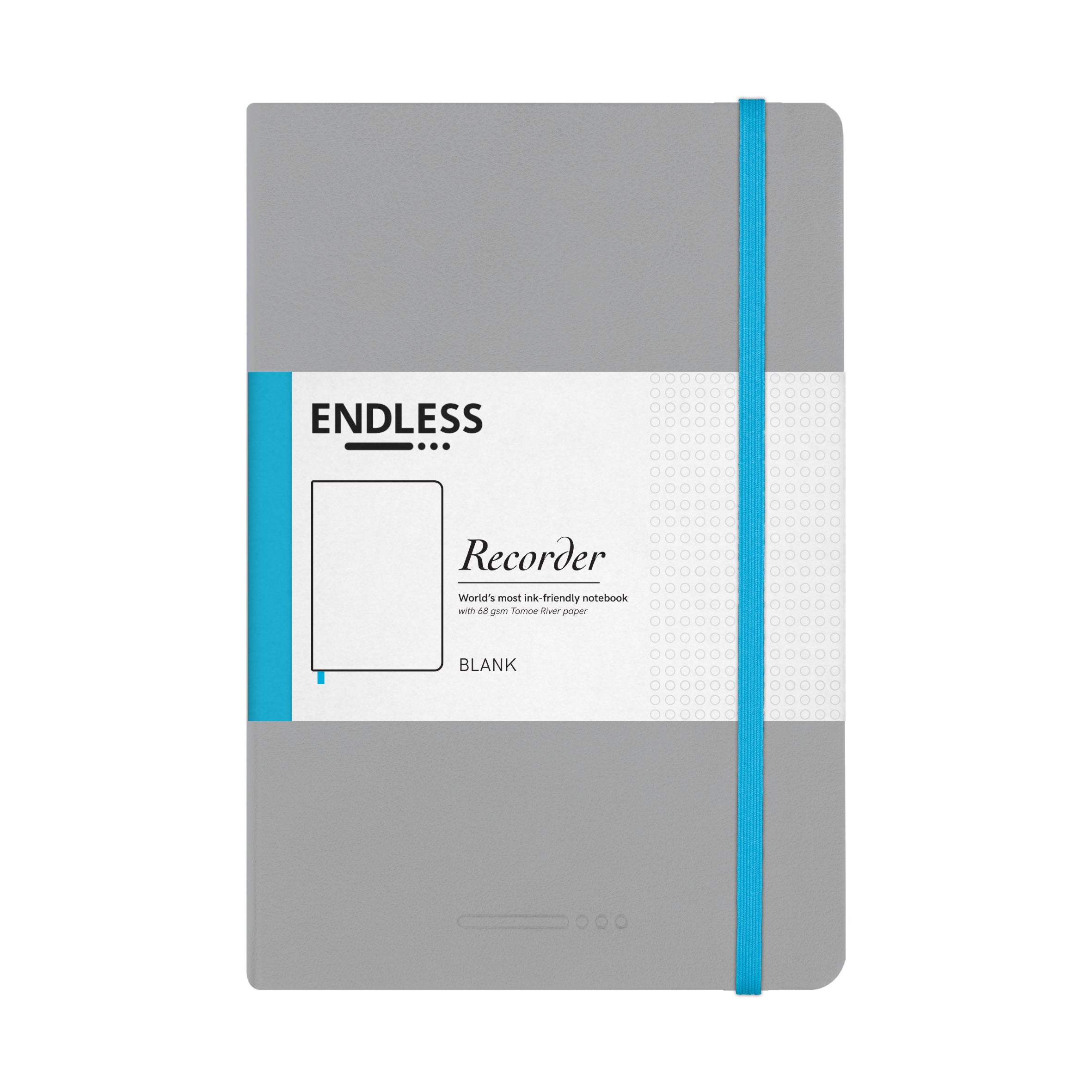 Endless Recorder A5 Journal with Tomoe River Paper- Mountain Snow (Grey)