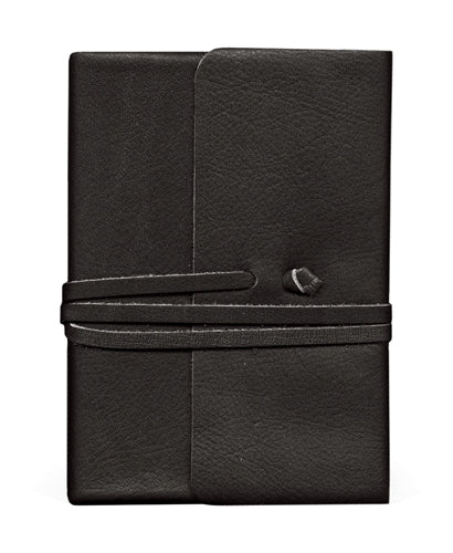Cavallini & Co. Journalino Medium Leather Journal- Black