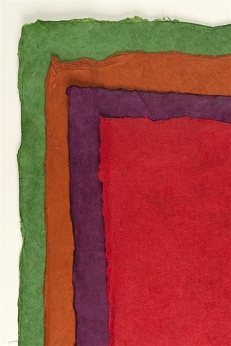 Solid Color Lokta Paper- Red