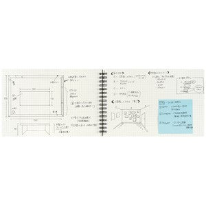 Mnemosyne N165 A5 5mm Spiral Ring Memo Pad- 5.8 by 8.25 inches