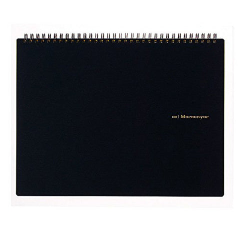 Mnemosyne Spiral Bound N180A A4 Grid Notebook- 11.7x9.3 inches