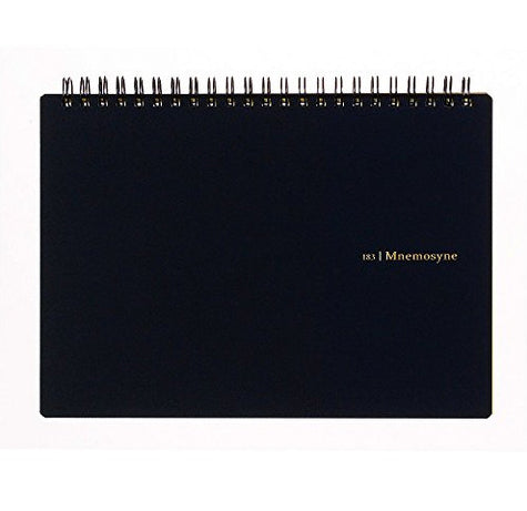 Mnemosyne Spiral Bound N183A A5 Blank Notebook- 8.25x5.8 inches