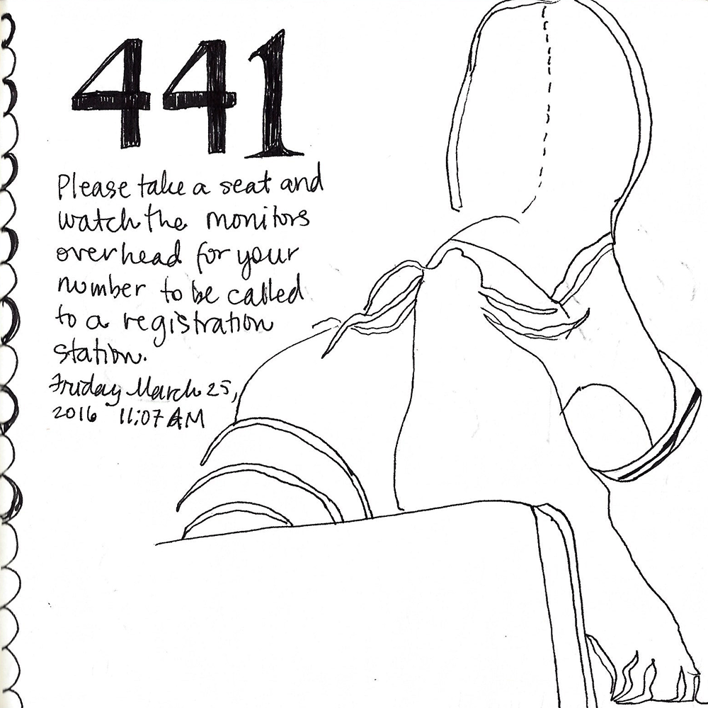 Drawing – A Path to Daily Meditation Online Class sample of artist's foot.
