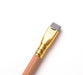 Blackwing Natural Extra Firm Writing Pencil detail of gold ferrule and grey eraser