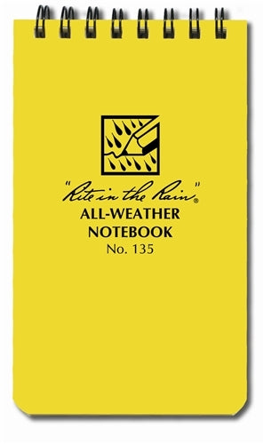 Rite in the Rain Spiral Notebook- Yellow- 3x5