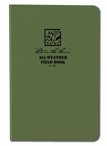 Rite in the Rain Field-Flex Tactical Field Book- Green- 4 5/8x 7 1/4"