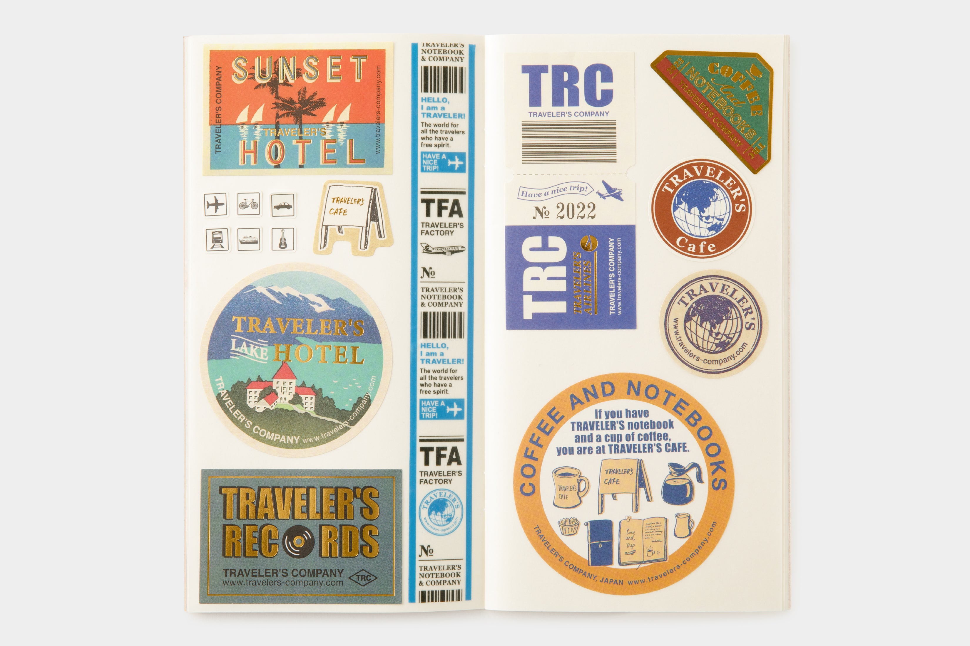 TRAVELER'S notebook Sticker Release Notebook- Regular Size