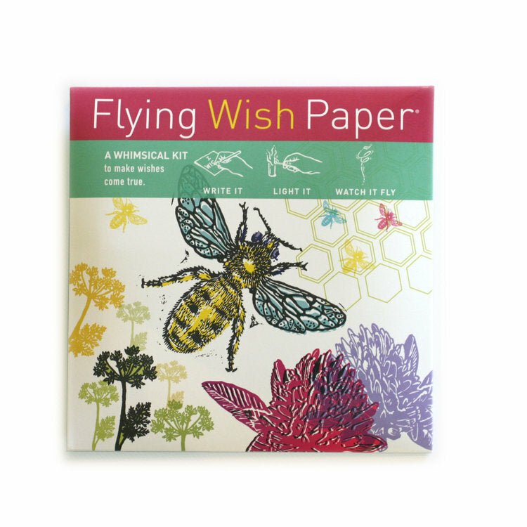 Just Bee- a phrase to live by. Watch your wishes take flight with Flying Wish Paper!