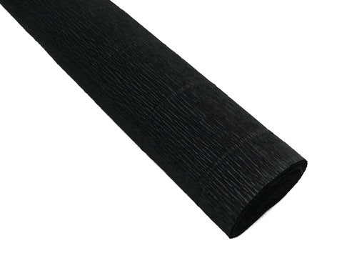 Solid Color Heavyweight Crepe Paper- Black