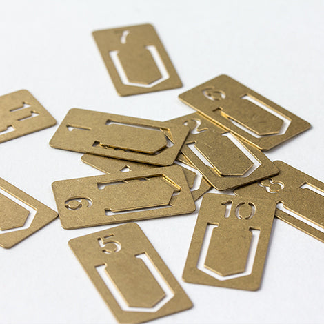 TRAVELER'S COMPANY Brass Number Clips  will change over time, making them more personalized.