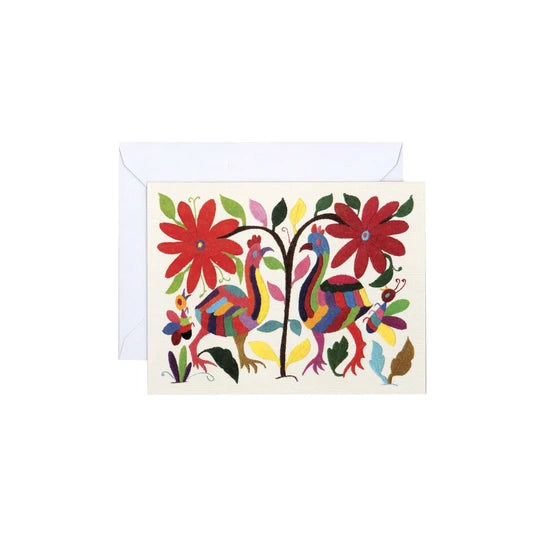 Otomi Embroidered Textile Art Notecards