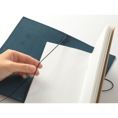 Notebooks are easy to replace. The cover can easily take 2 notebooks and  a planner.  Some Midori fans carry up to 3 or 4 notebooks in each cover!