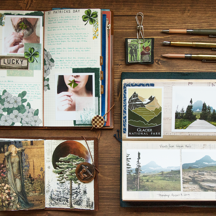 Traveler's Notebook Collage examples by Charity Theiss