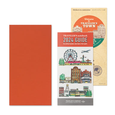 image of Traveler's Company Regular Size Refill- 2024 Monthly Diary with sticker set