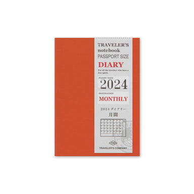 image of TRAVELER'S notebook Passport Size 2024 Monthly Diary