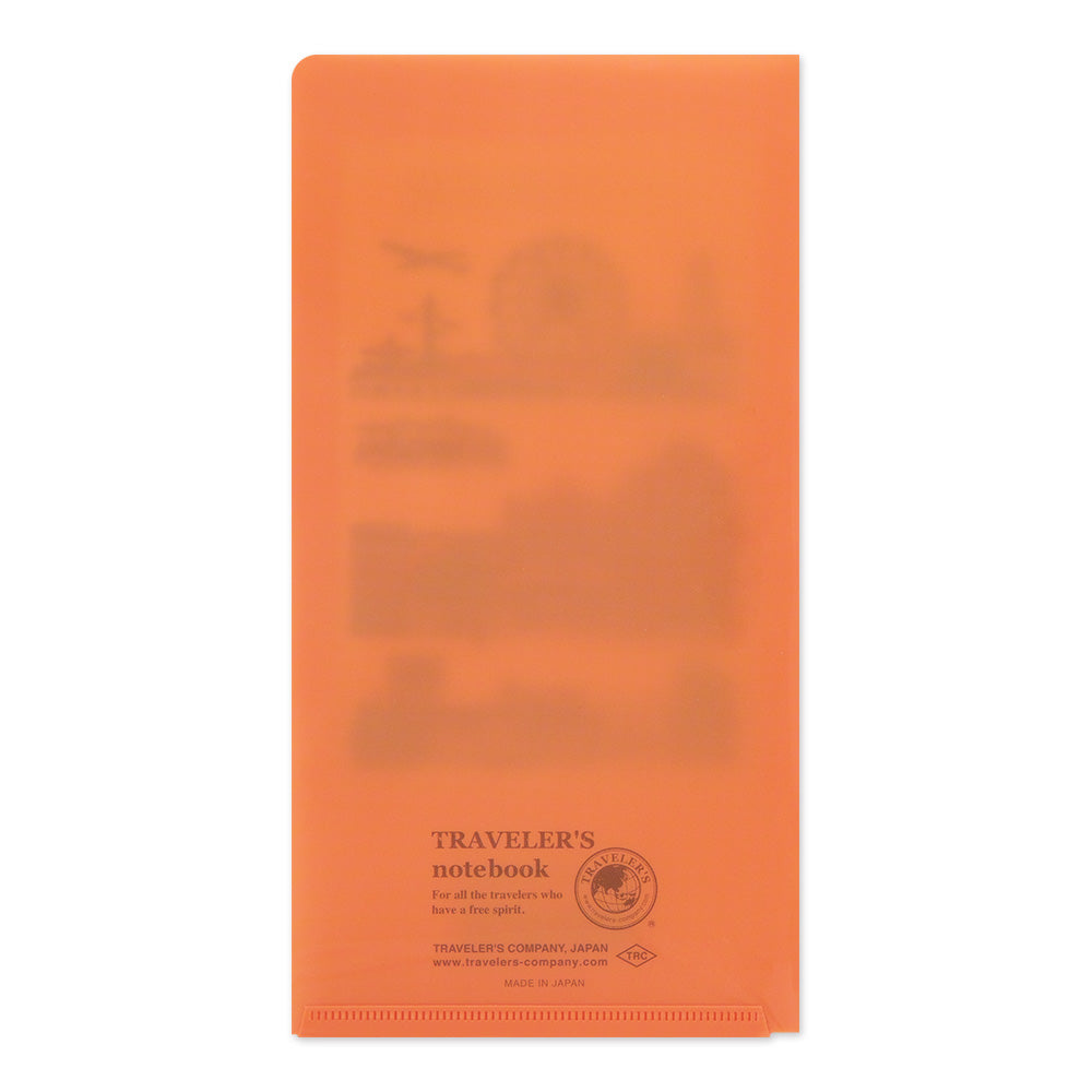 image of back side of TRAVELER'S notebook 2024 Regular Size Clear Folder