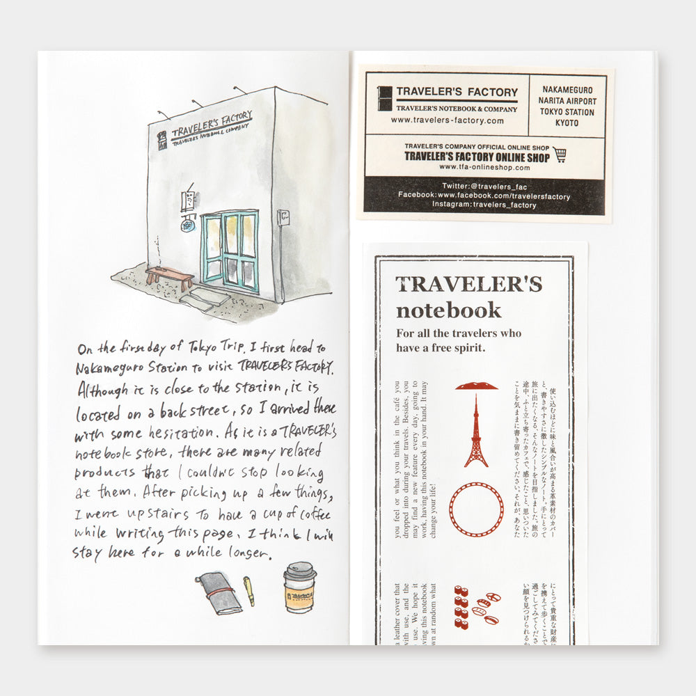 TRAVELER'S notebook TOKYO EDITION MD Paper Notebook- Regular Size in use