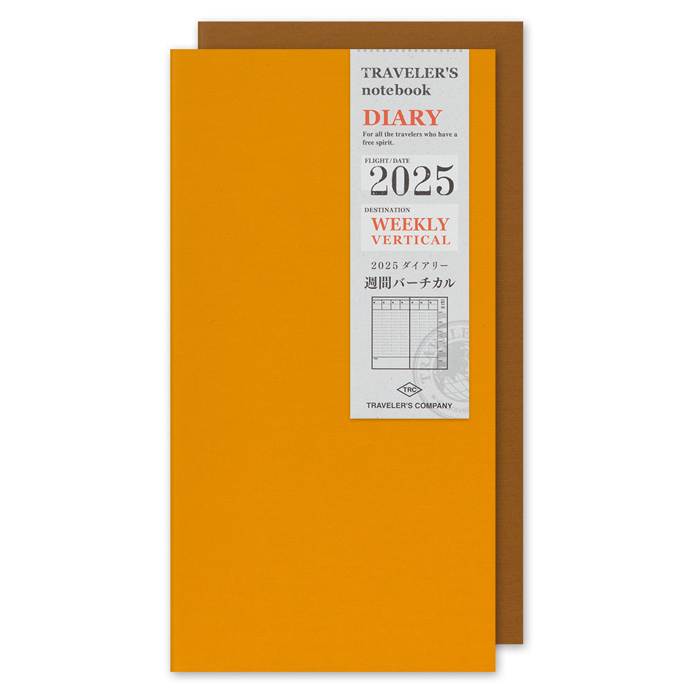 TRAVELER'S notebook Refill- Regular Size- 2025 Weekly Vertical Diary