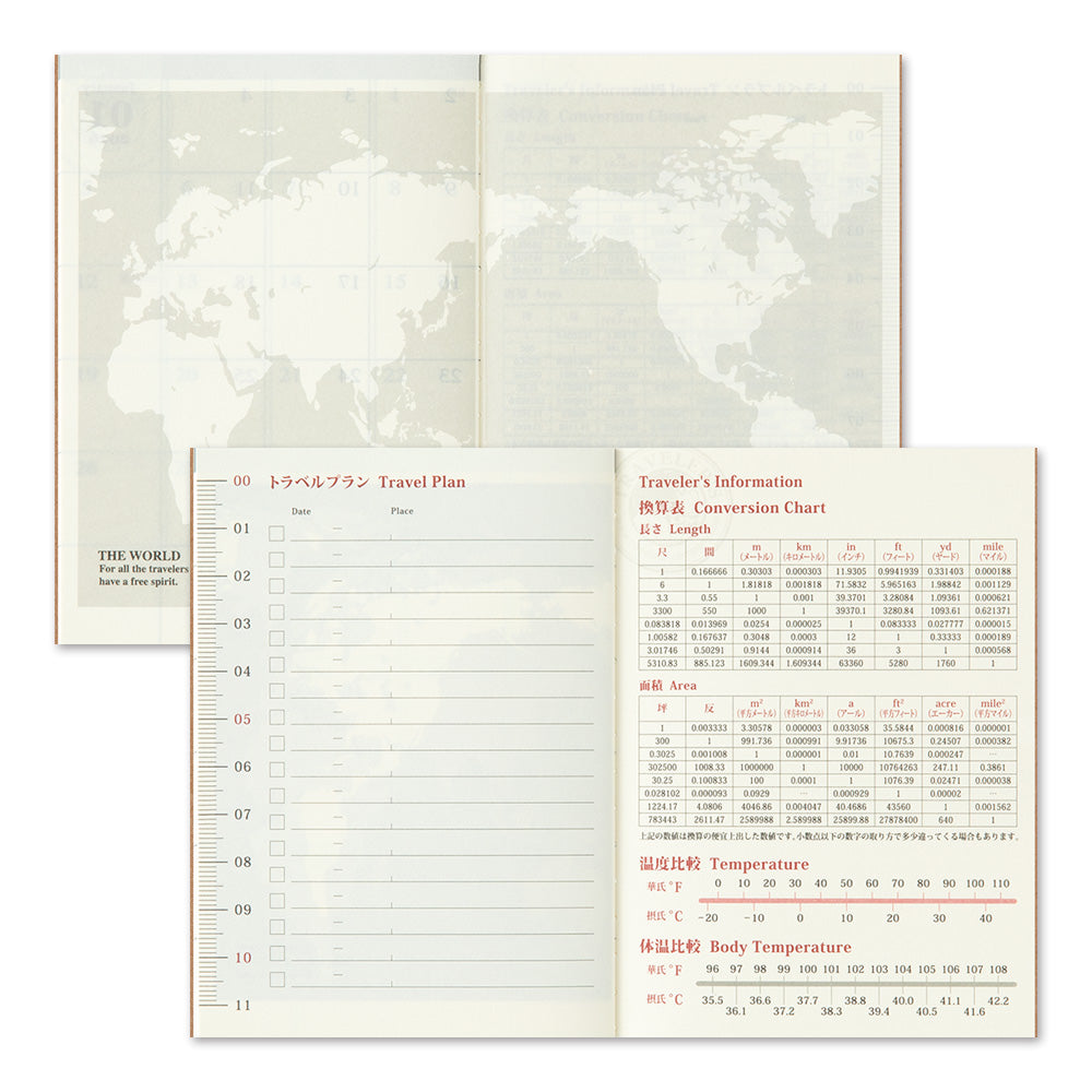 TRAVELER'S notebook Passport Size 2025 Monthly Diary