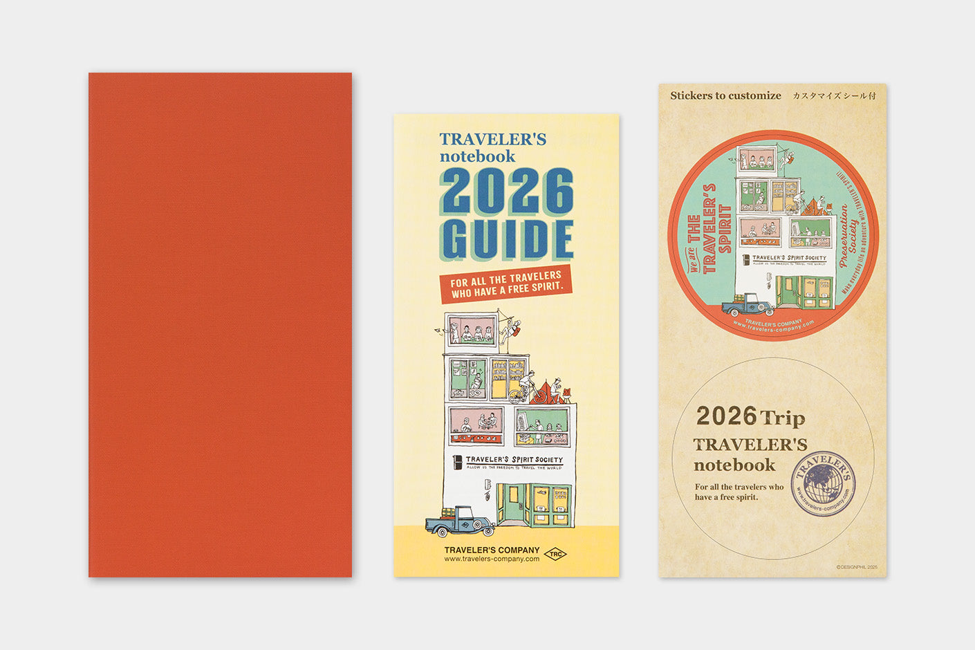 TRAVELER'S notebook Regular Size Refill- 2026 Monthly Diary