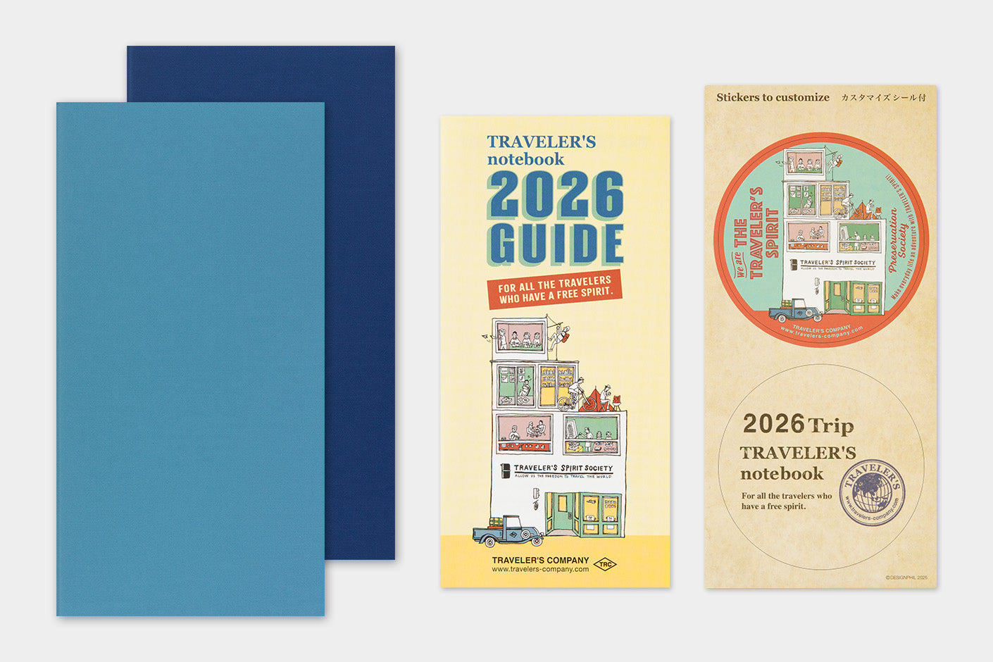 TRAVELER'S notebook Refill- Regular Size- 2026 Weekly Calendar and Memo Diary