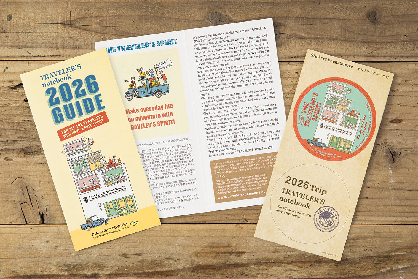 TRAVELER'S notebook Refill- Regular Size- 2026 Weekly Calendar and Memo Diary