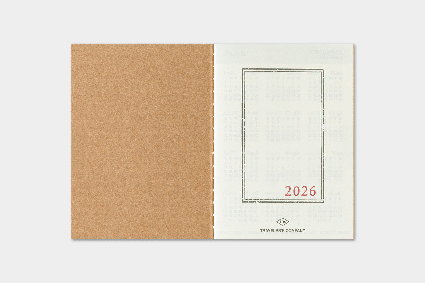 TRAVELER'S notebook Passport Size 2026 Monthly Diary