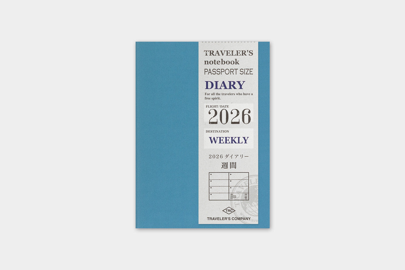 TRAVELER'S notebook Refill- Passport Size- 2026 Weekly Diary