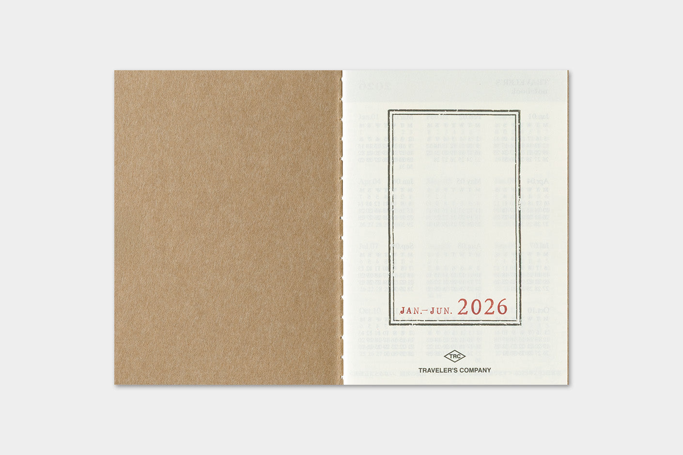 TRAVELER'S notebook Refill- Passport Size- 2026 Weekly Diary