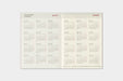 TRAVELER'S notebook Refill- Passport Size- 2027 Weekly Diary year at a glance page with 2027 and 2028
