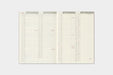 TRAVELER'S notebook Refill- Passport Size- 2027 Weekly Diary showing month at a glance pages from January through April 2027