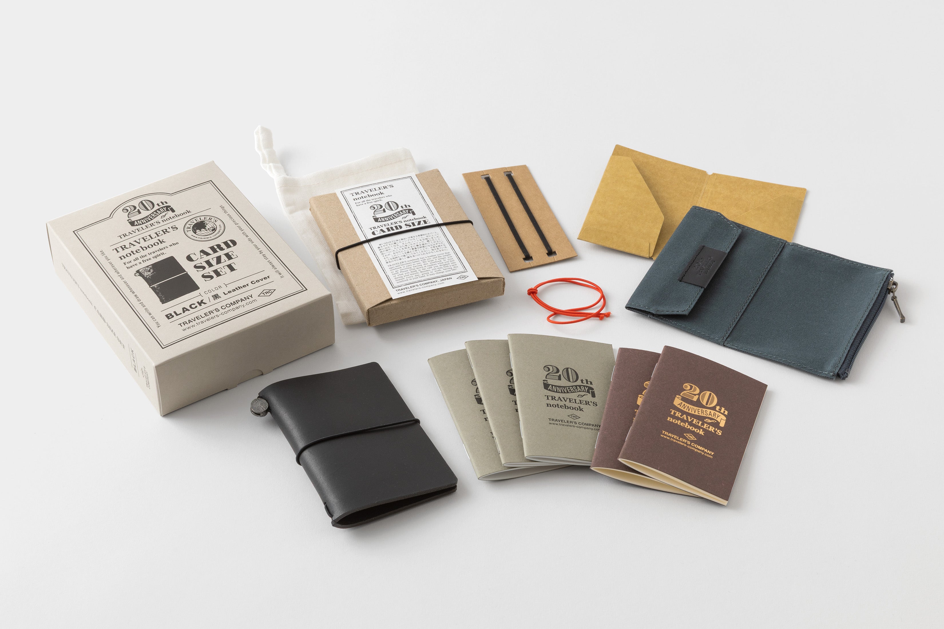 TRAVELER'S notebook Card Size 20th Anniversary Set